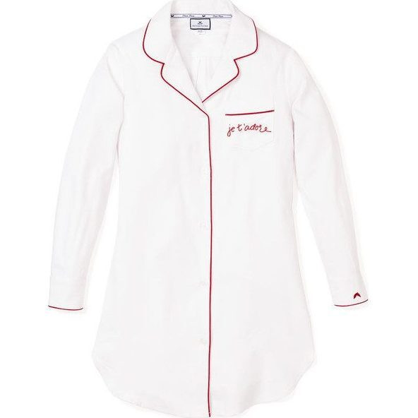 *Exclusive* Womens "Je t'adore" Twill Nightshirt | Maisonette