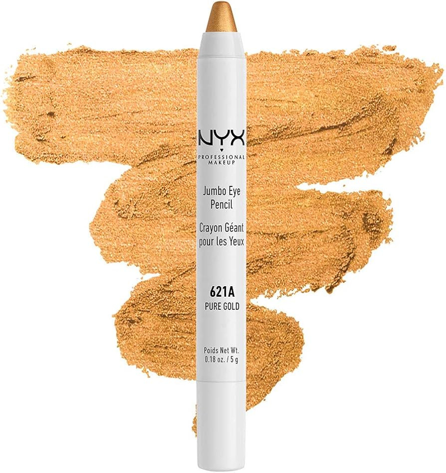 NYX PROFESSIONAL MAKEUP Jumbo Eye Pencil, Eyeshadow & Eyeliner Pencil - Pure Gold | Amazon (US)