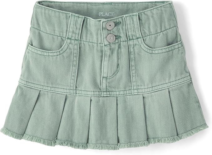 The Children's Place Girls' Everyday Denim Skirts and Skorts | Amazon (US)