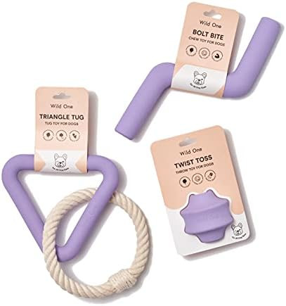 Wild One Dog Toy Kit for Average Chewers, Durable for All Breeds, 100% Natural, Fetch, Tug, Chew ... | Amazon (US)