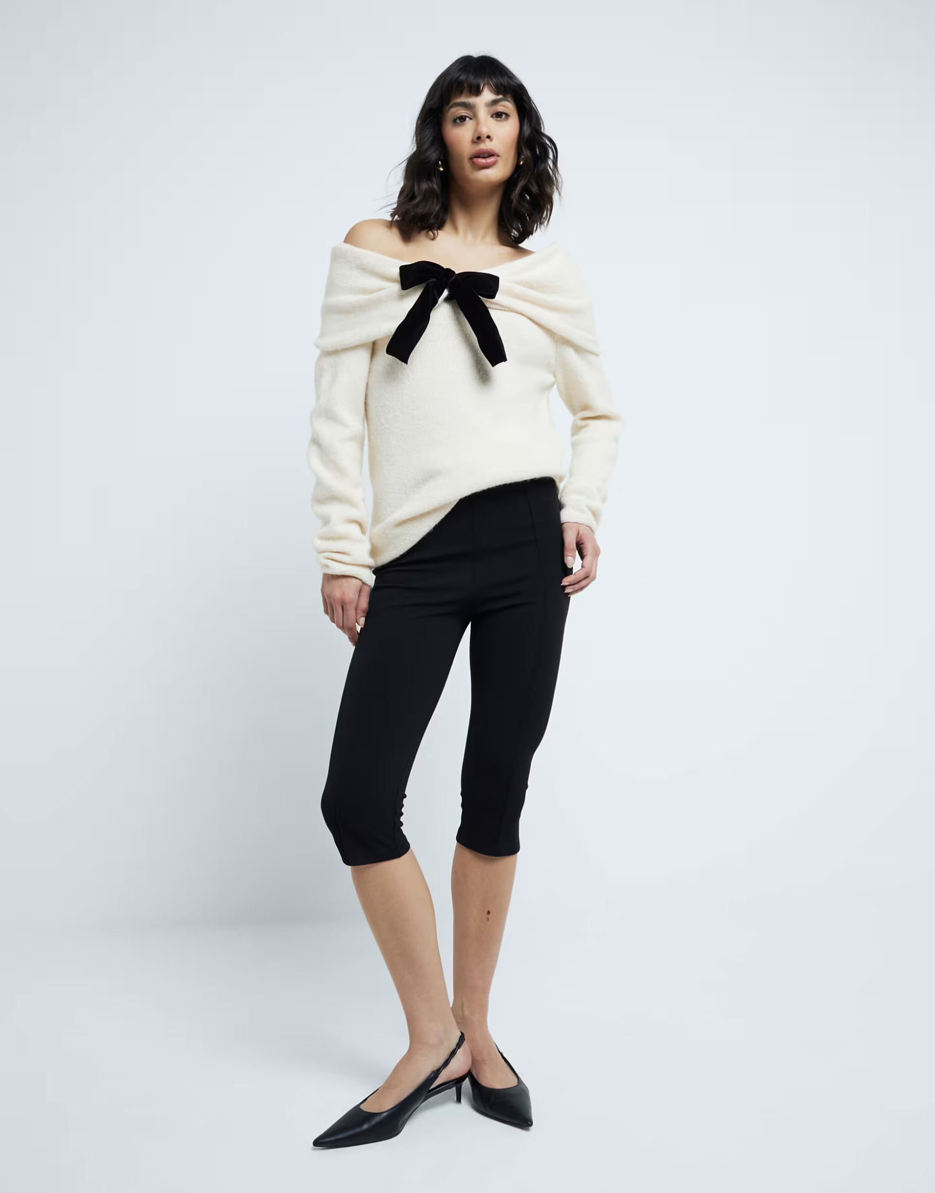 River Island capri trouser in black | ASOS | ASOS (Global)