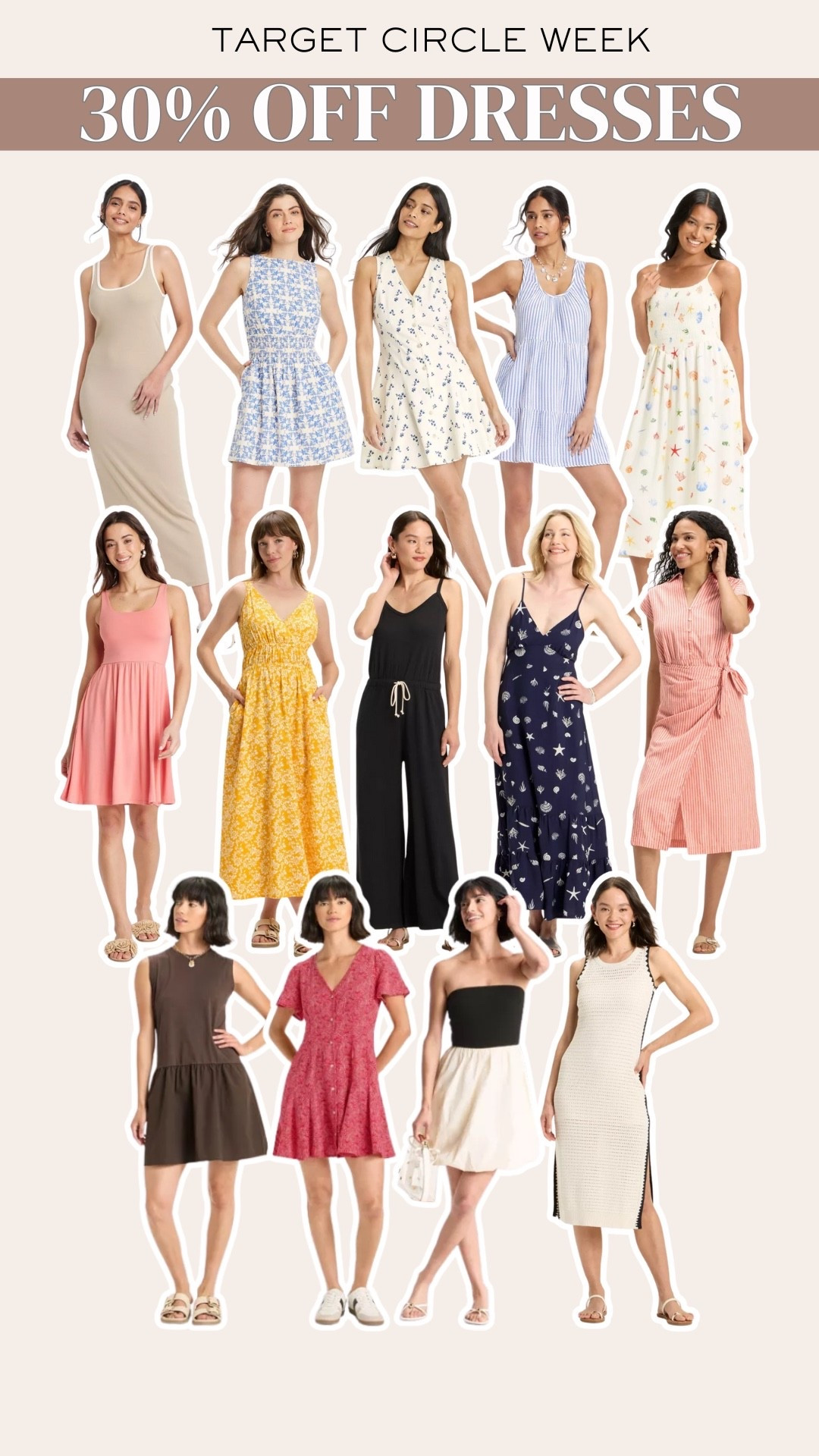 TARGET CIRCLE WEEK🎯

30% off all dresses!

#LTKFindsUnder50 #LTKMidsize #LTKSaleAlert