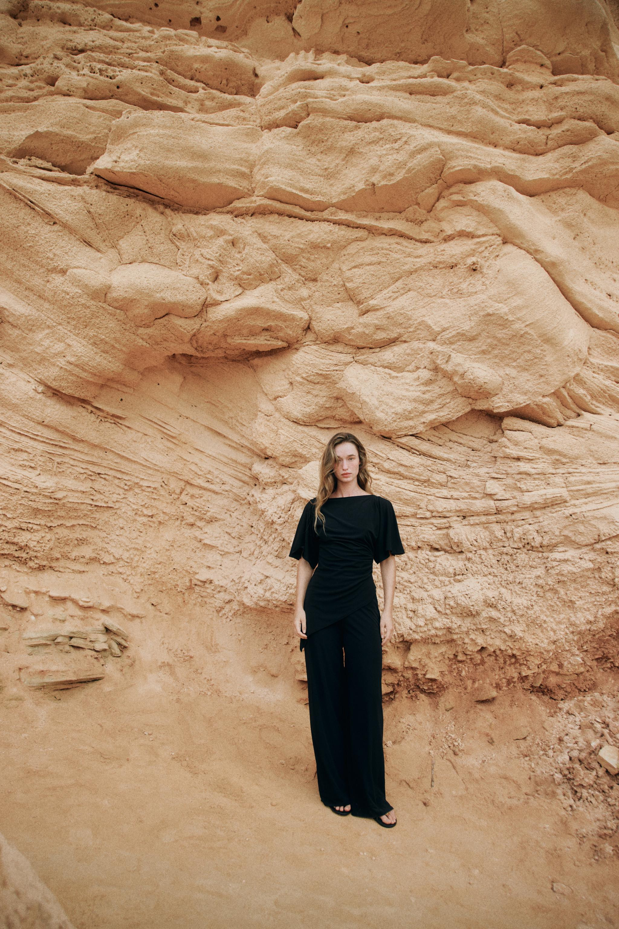 DRAPED CREPE TOP | Zara UK