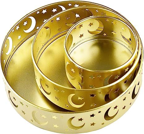 Eid Serving Tray Three Pieces Set Tray Islam Eid Mubarak Pendant DIY Castle Moon Star Ramadan Act... | Amazon (US)