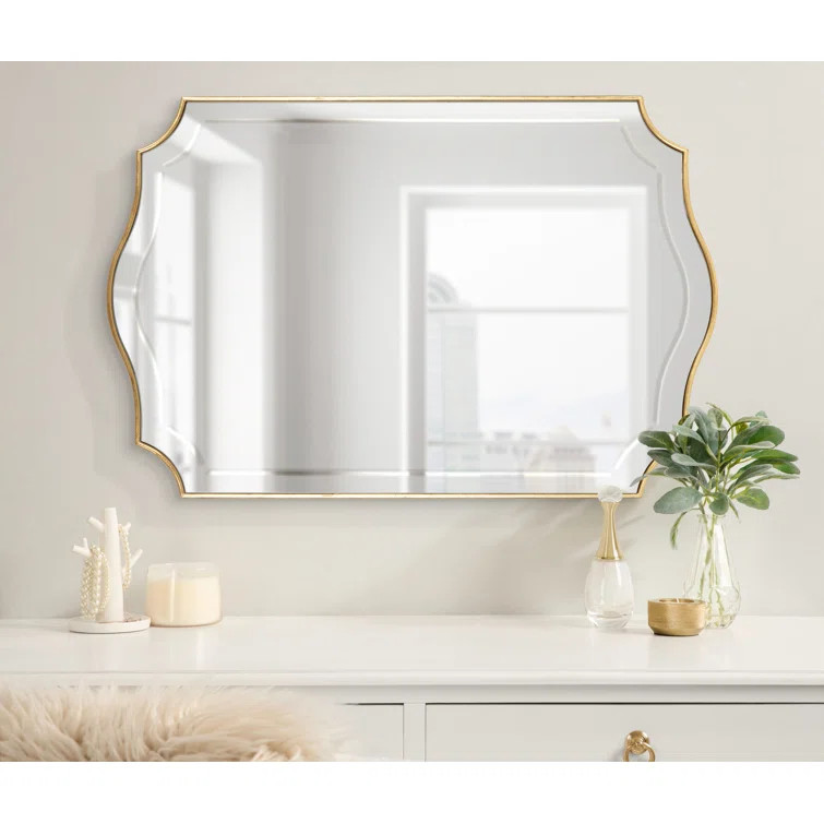 Koeppe Scalloped Wood Framed Wall Mounted Accent Mirror | Wayfair North America