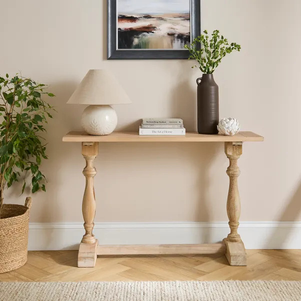 Bridget Console Table, Mango Wood | Dunelm
