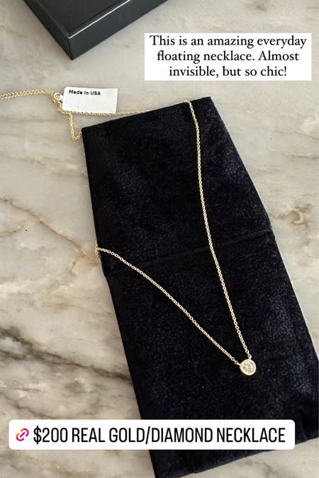 A real gold and diamond necklace THAT IS ON A LIGHTNING DEAL FOR $150. I highly recommend this it’s a deal of a lifetime and will last forever. A floating necklace is something you can wear daily. I love mine. #LTKgiftguide #LTKholiday #LTKseasonal #LTKsalealert 

#LTKsalealert #LTKCyberWeek #LTKGiftGuide