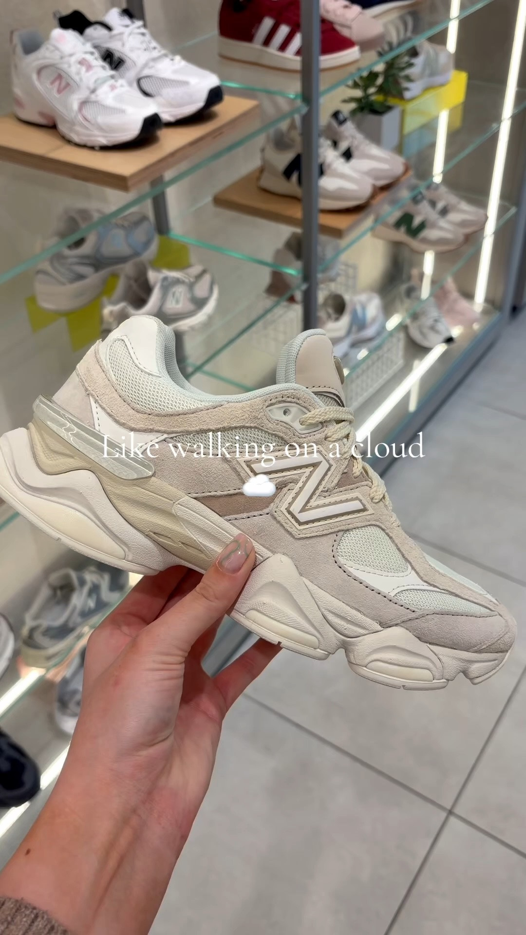 The dreamiest neutral trainers. New Balance 9060, perfect for the gym or styling with neutral outfits. So comfy ☁️

#LTKActive #LTKfitnessgoals #LTKootd