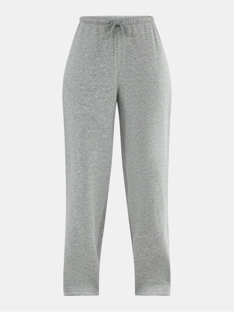 No Boundaries Soft Fleece Wide Leg Sweatpants, Women’s - Walmart.com | Walmart (US)