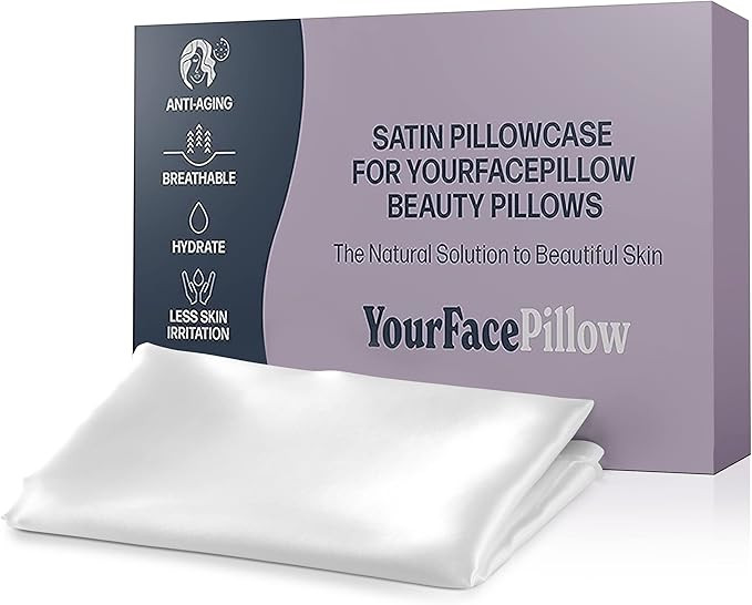 YourFacePillow Satin Pillowcase - Compatible with The YourFacePillow Beauty Pillow - Soft & Cool ... | Amazon (US)