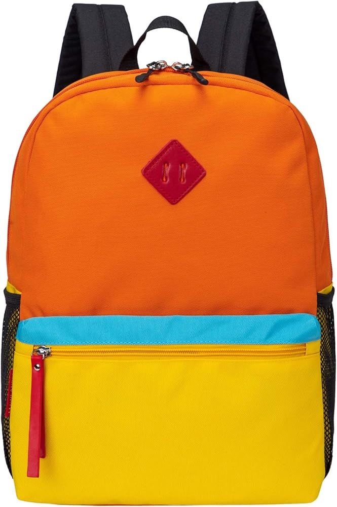 HawLander Little Kids Backpack for Boys Toddler School Bag Fits 3 to 6 years old, 15 inch, Orange... | Amazon (US)