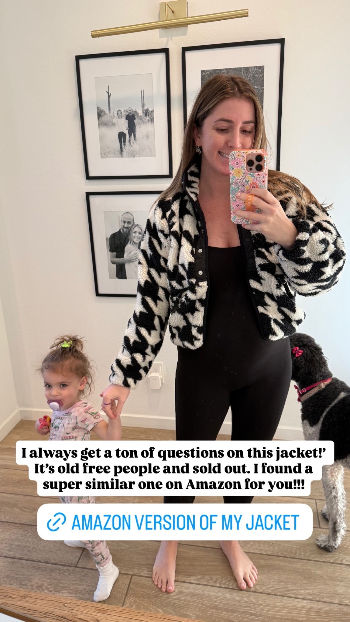 I always get a ton of questions on this jacket!’ It’s old free people and sold out. I found a super similar one on Amazon for you!!!