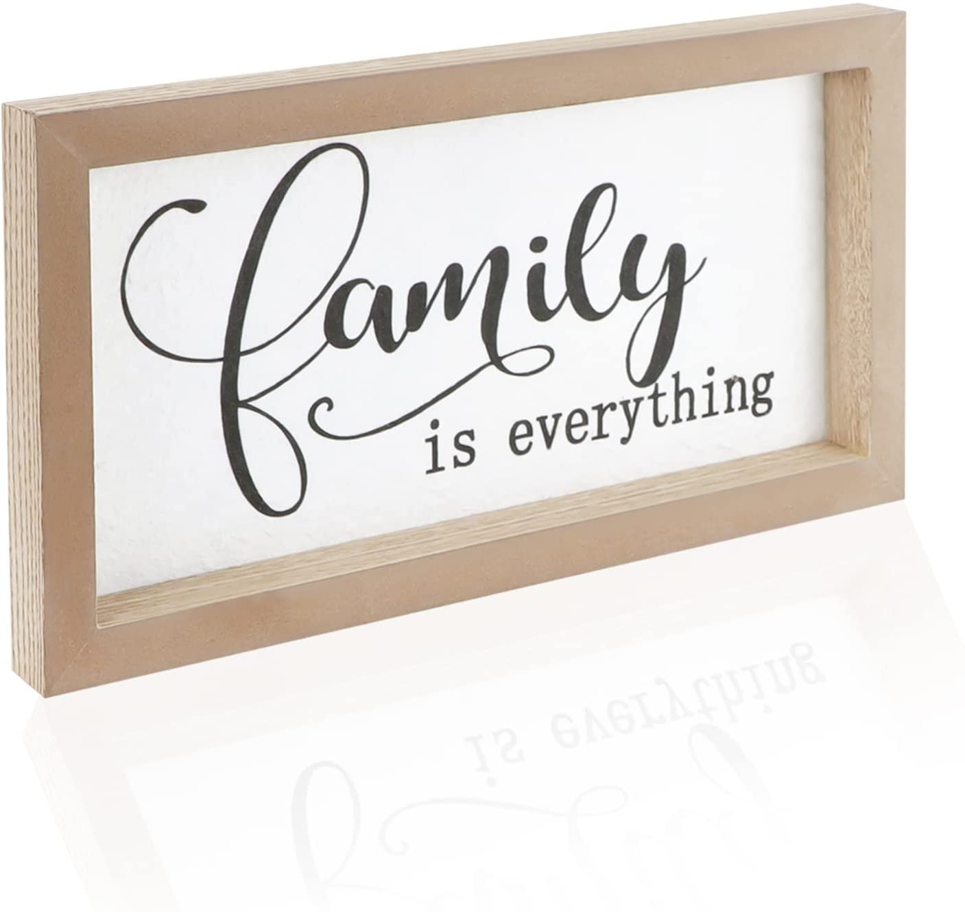 Family Signs for Home Decor, Wooden Frame Signs for Wall Decor, Printed Rustic Plaque, Farmhouse ... | Walmart (US)