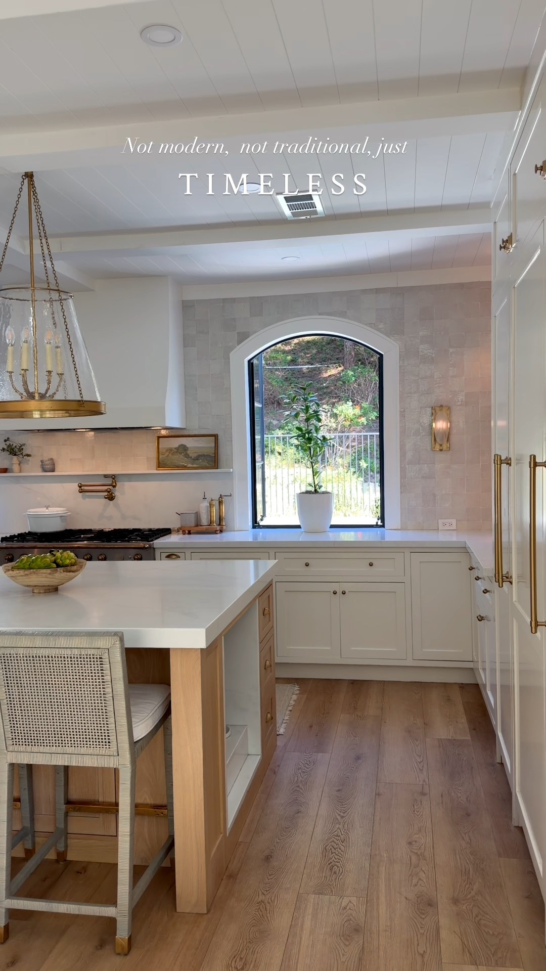 Happy Saturday, friends! 
The ending of this video cracks me up! 

So many of you ask about the details in our home, so I’ve listed everything below..

Paint & Finishes
• Kitchen Cabinets: Benjamin Moore Natural Cream (OC-14) at 25% tint
• Walls, Hood, Celing & Living Room Fireplace: Benjamin Moore Chantilly Lace
 – Satin finish on everything except 
 – Flat finish on ceilings

Fireplace
• Surround: Flagstone by Sydney Harbor (stone paint – fine)
• Inside: Flat Black by Rutland

Tile
• Zellige Tile – Pure White 4x4

Countertops
• Polished Quartz Slab – Bianca Calore

Let me know if I missed anything 

#LTKHome #LTKSaleAlert #LTKSeasonal