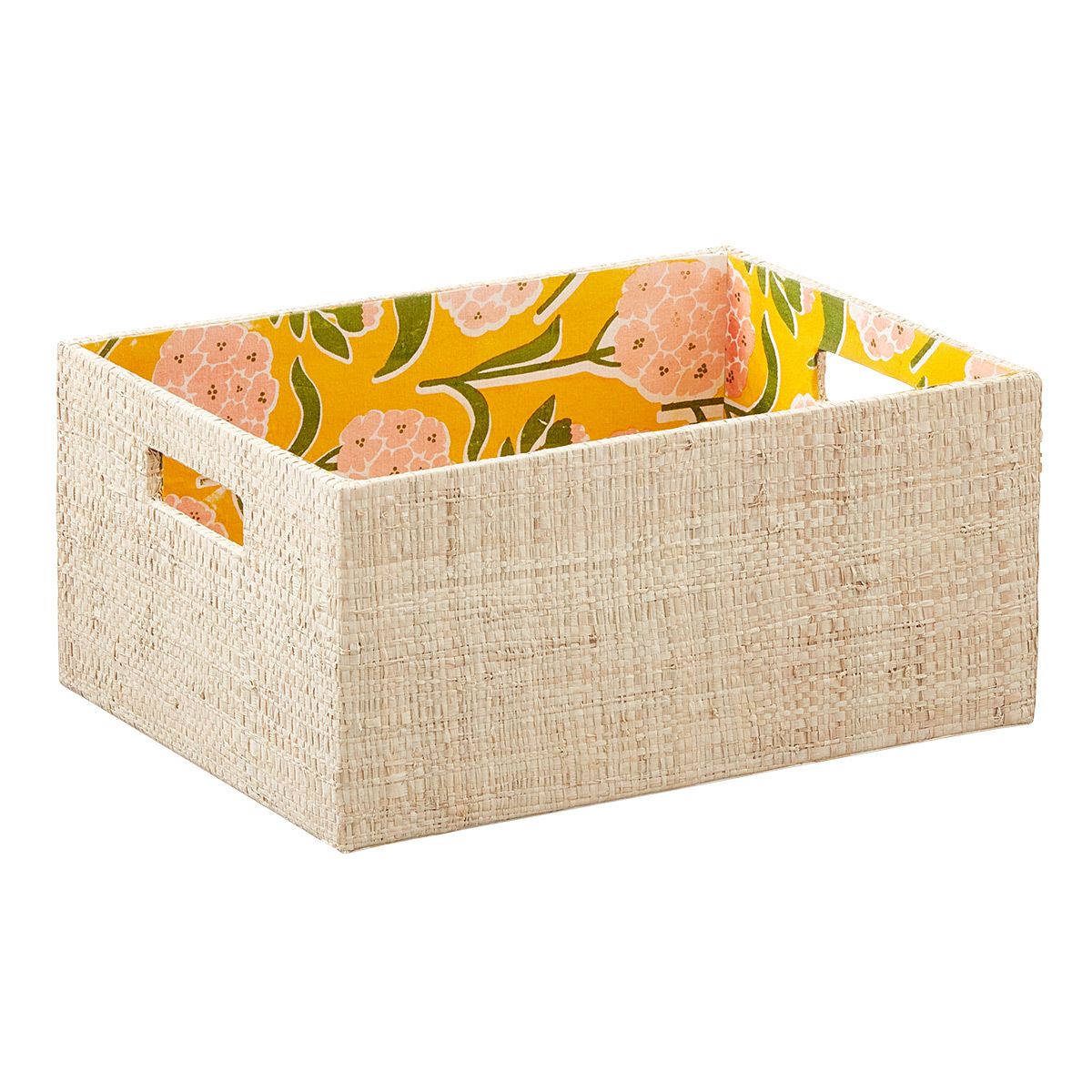 The Container Store Artisan Grasscloth Bin | The Container Store