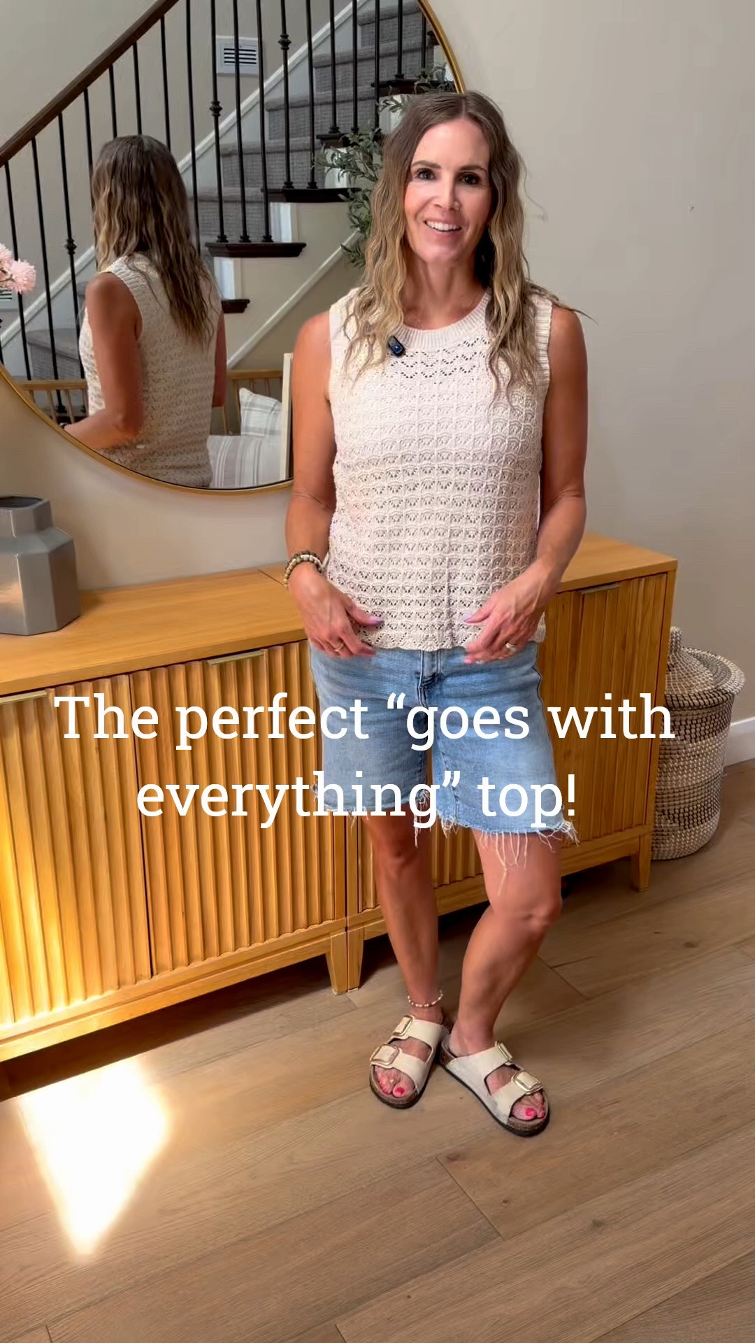 Dress it up or down, wear it as is or layer it, there really are so any options! #momlife #fashionover40 #crochettop

#LTKootd #LTKmomlife #LTKWorkwear