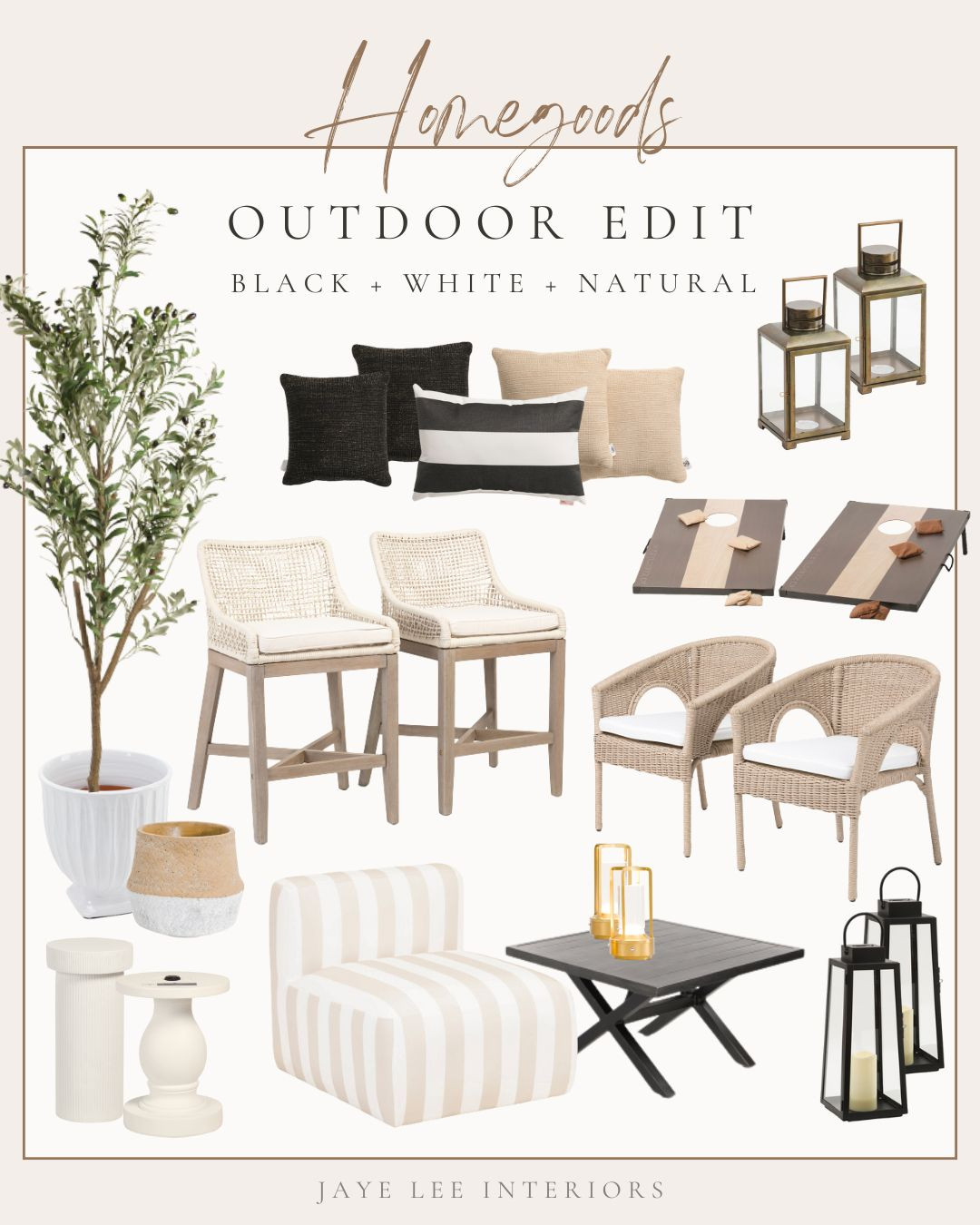 OUTDOOR ON SALE AT HOMEGOODS, MARSHALL'S AND TJ MAXX...

patio refresh, backyard refresh, outdoor furniture, outdoor seating, outdoor dining, outdoor entertaining, patio furniture, outdoor lanterns, outdoor candles, outdoor throw pillows, cornhole game, outdoor side tables, summer style 

 #LTKSeasonal #LTKHome #LTKSaleAlert