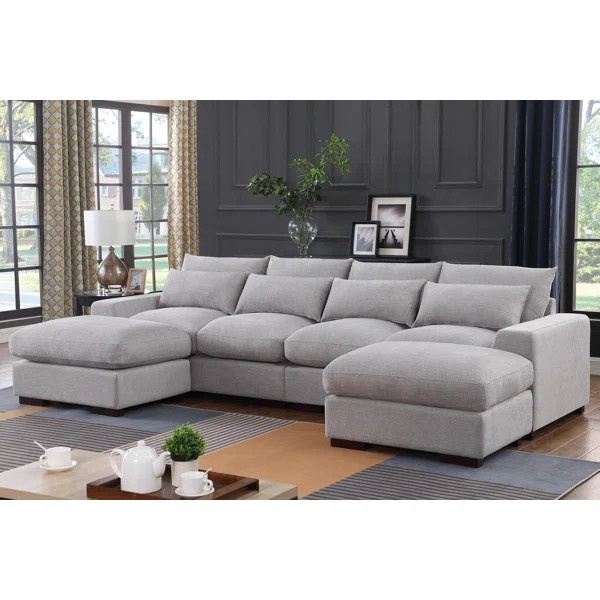 Nyerere 123.24" Upholstered Sofa | Wayfair North America