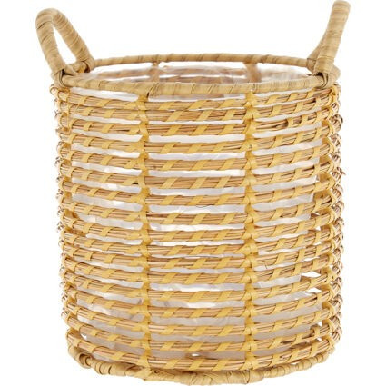 Brown Woven Planter 30x25cm | TK Maxx
