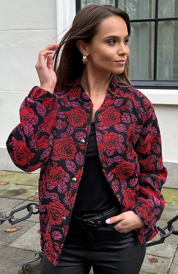 DELUXE FLOWER BOMBER ROOD ROZE | The Musthaves (NL)