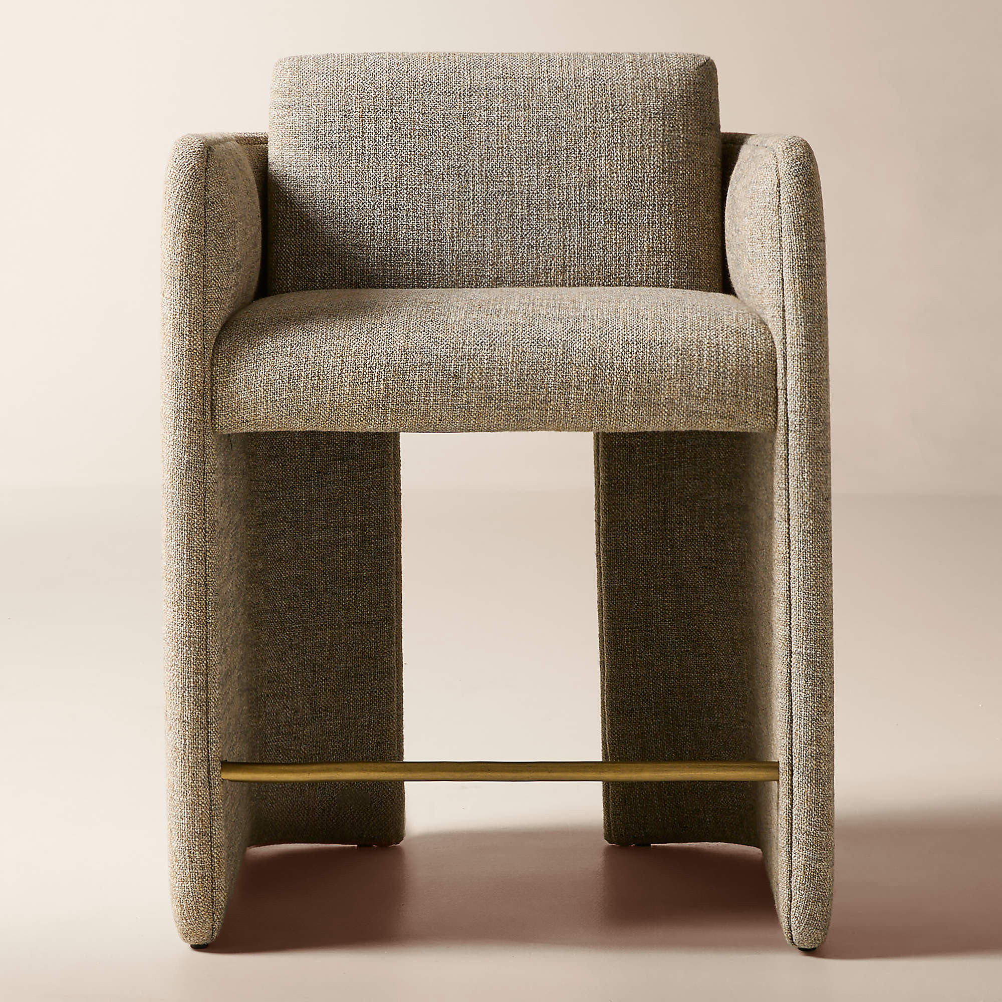 Carson Dark Taupe Performance Fabric Counter Stool Set of 2 + Reviews | CB2 | CB2