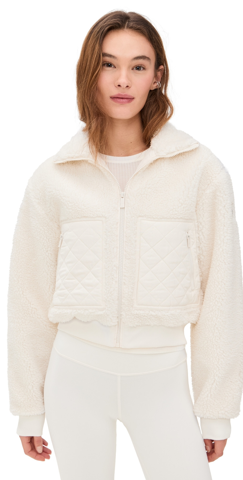 Alo Yoga Foxy Sherpa Jacket Ivory L | Shopbop