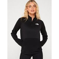THE NORTH FACE Womens Mountain Athletic Fleece ¼ Zip - Black, Black, Size Xs, Women | Very (UK)
