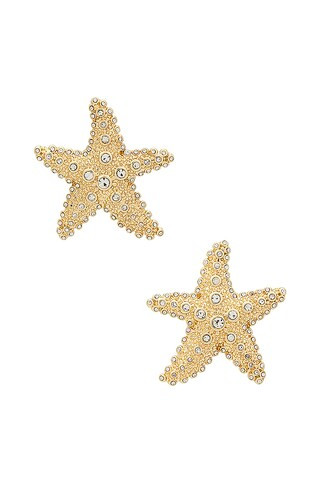BaubleBar Sea Star Earrings in Gold from Revolve.com | Revolve Clothing (Global)