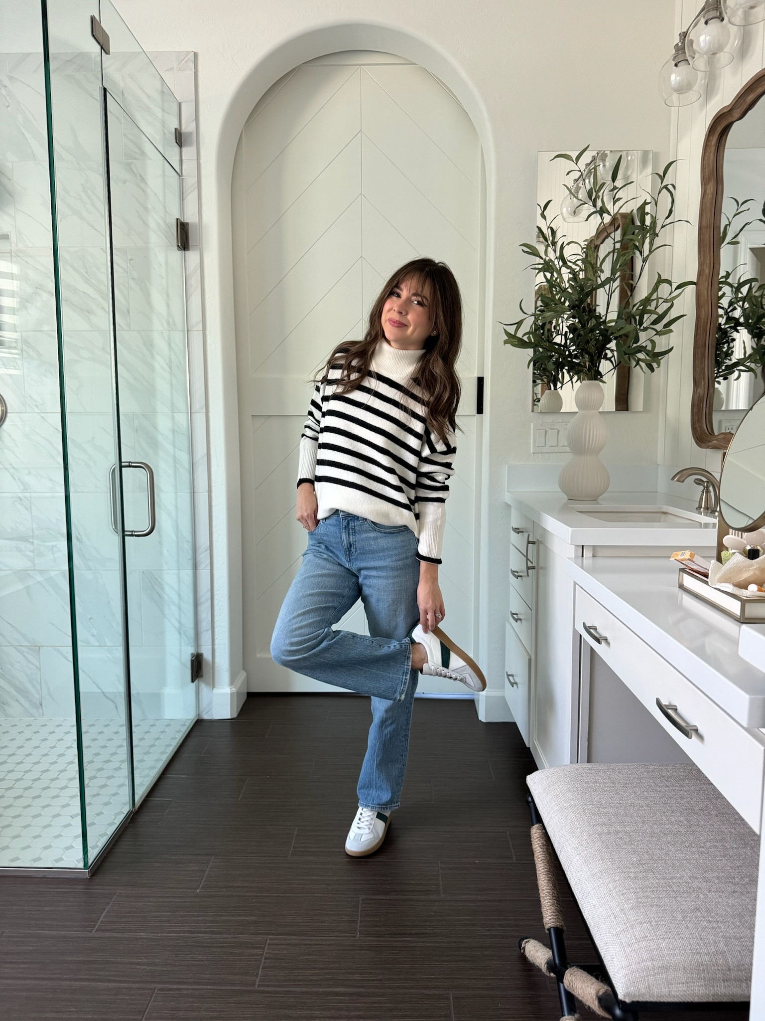 Obsessed with the stripe turtleneck sweater! 

Fall looks, Fall fashion, Stripe sweater, Turtle neck sweater, Fall sweater inspo, Trendy fashion 

#LTKSeasonal #LTKStyleTip