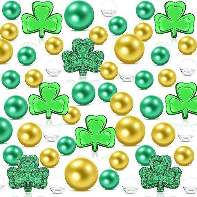 6140 Pieces St. Patrick's Day Vase Filler Acrylic Ornament for Vase Filler Hanging Bauble Faux Gr... | Amazon (US)