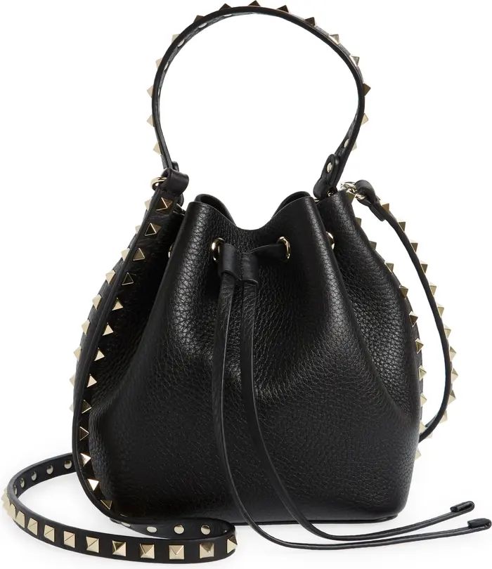 Valentino Garavani Rockstud Leather Bucket Bag | Nordstrom | Nordstrom