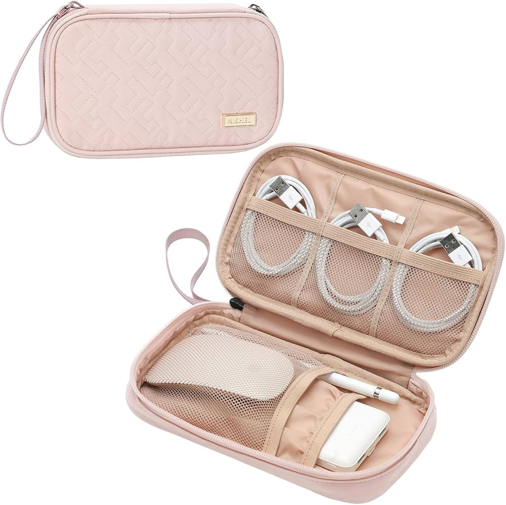 NISHEL Cord Electronic Organizer, Travel Essentials Case, Portable Small Organizer Bag for Women,... | Amazon (US)