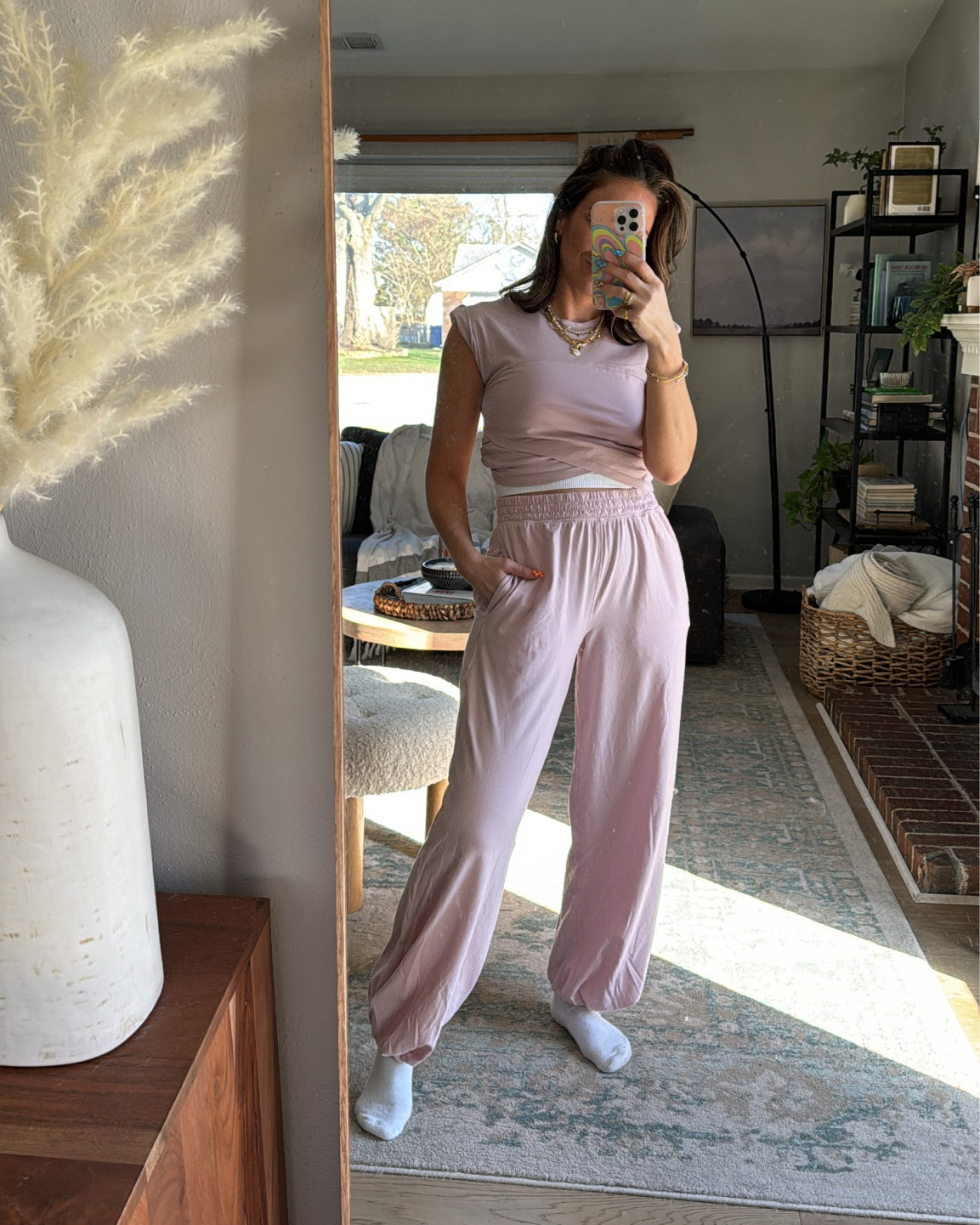 In size small but probably could have done XS! Free people movement workout lounge set!

#LTKfindsunder100 #LTKfitness