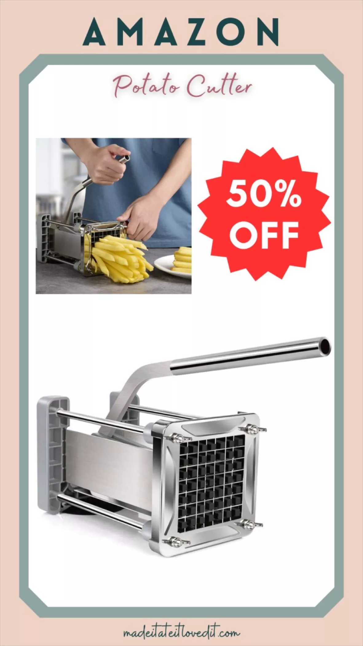 French Fry Cutter, Sopito Professional Potato Cutter  