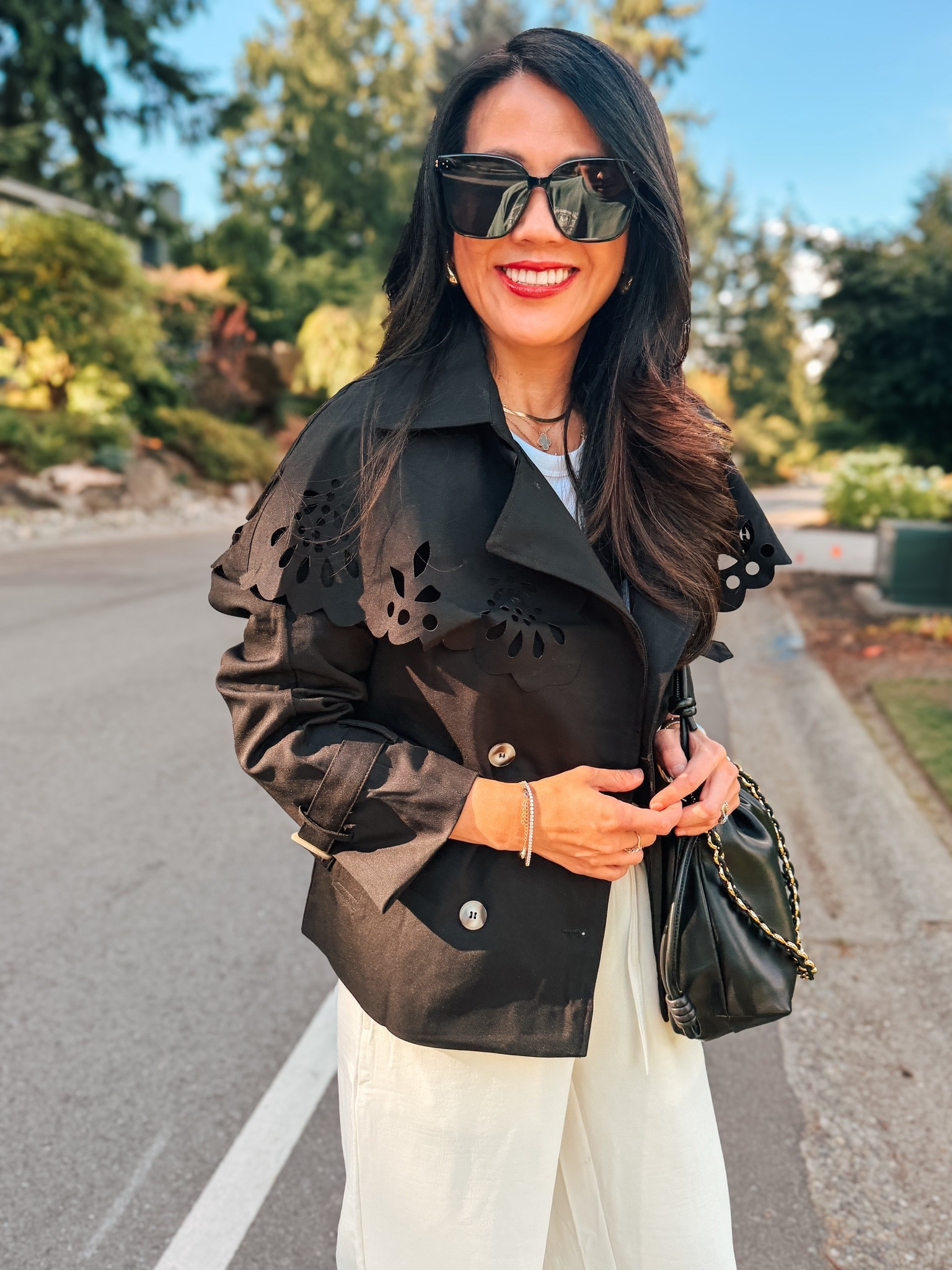 Trench coat for fall with fun details

#LTKSeasonal #LTKOver40 #LTKPetite