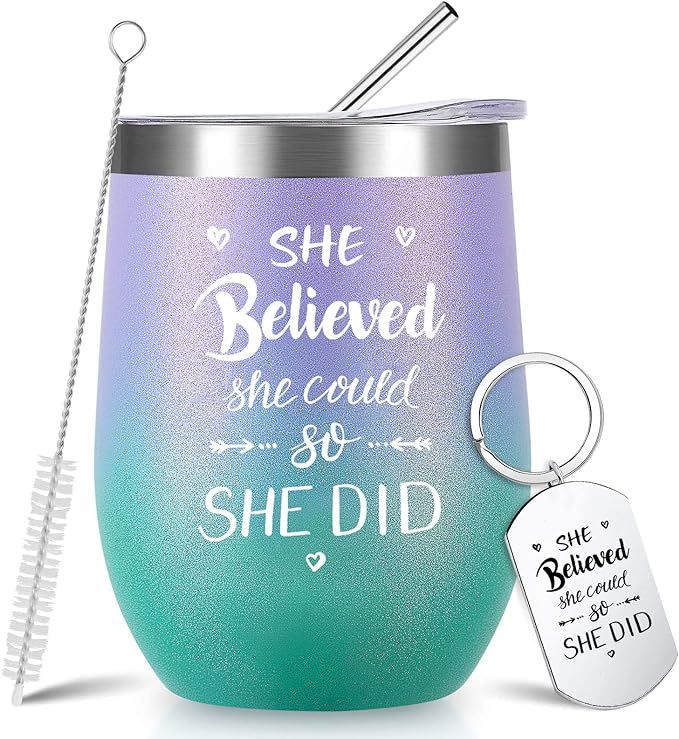 NOWWISH College Graduation Gifts for Her 2022, Funny Insulated Tumbler, Inspirational Gifts for W... | Amazon (US)
