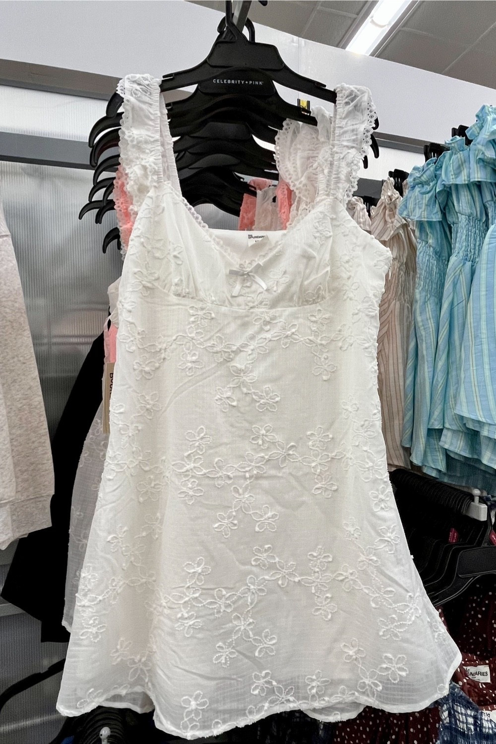 Pretty little white mini dress at Walmart today!

Summer dresses, engagement photo shoot dresses, engagement party dresses, bachelorette party dresses, bridal shower dresses, white dresses.

#LTKWedding #LTKSeasonal