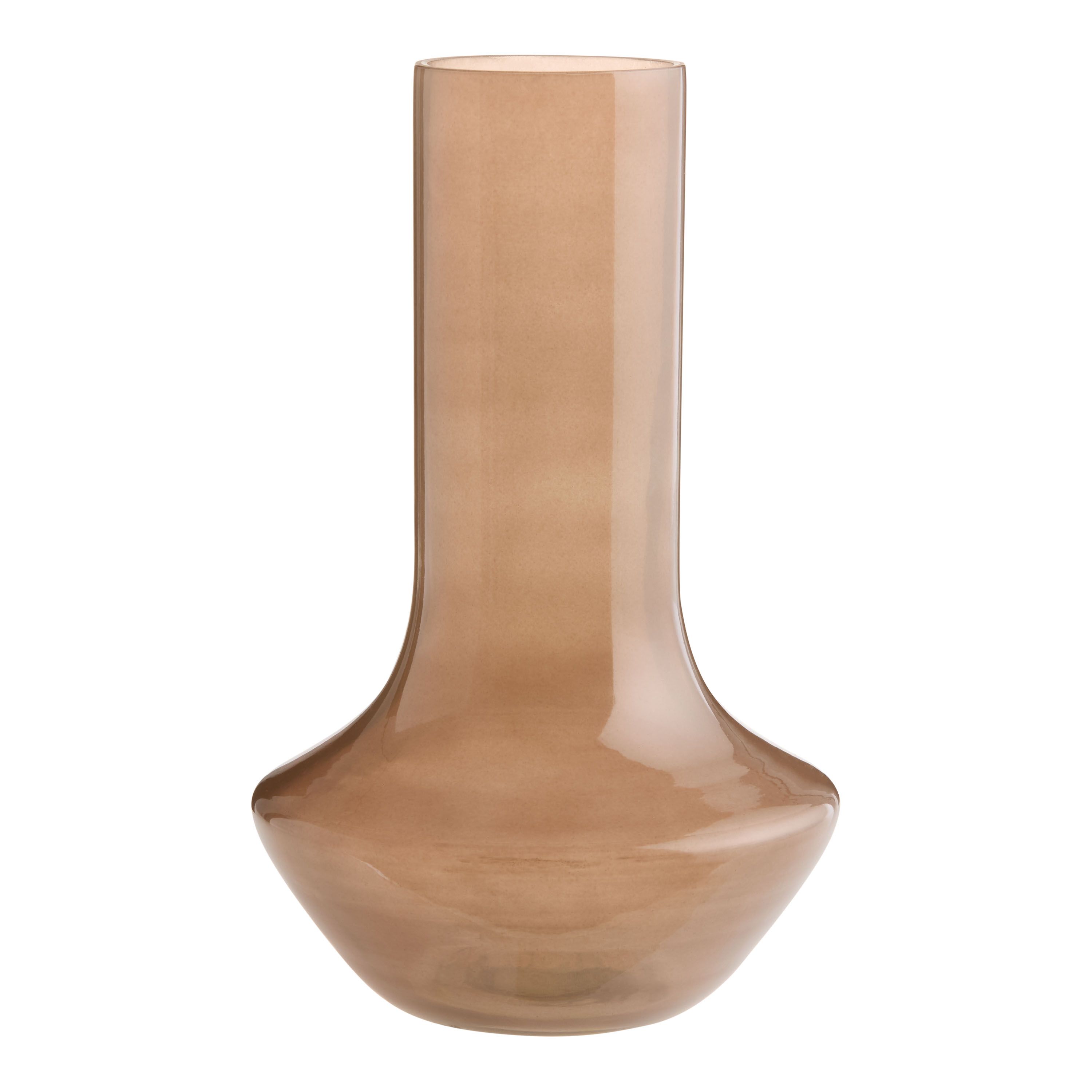 Smoky Taupe Glass Vase | World Market