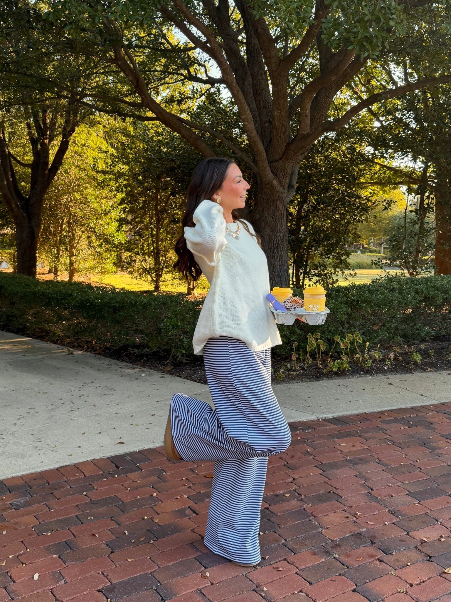 The cutest stripped pants I adore 🤍

#LTKPetite #LTKGiftGuide #LTKootd