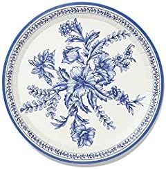 Coterie Blue Floral Paper Plates (Set of 10 Small plates) - Party Plates For Bridal and Baby Show... | Amazon (US)