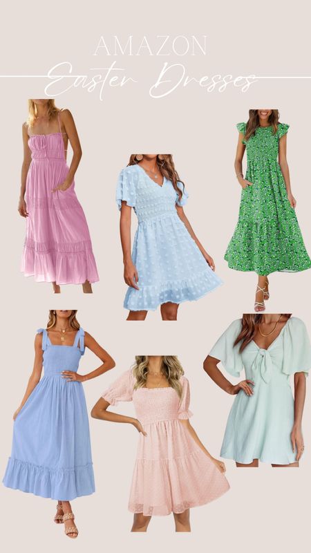Amazon Easter Dresses. Spring Dresses. 

#LTKSeasonal #LTKbeauty