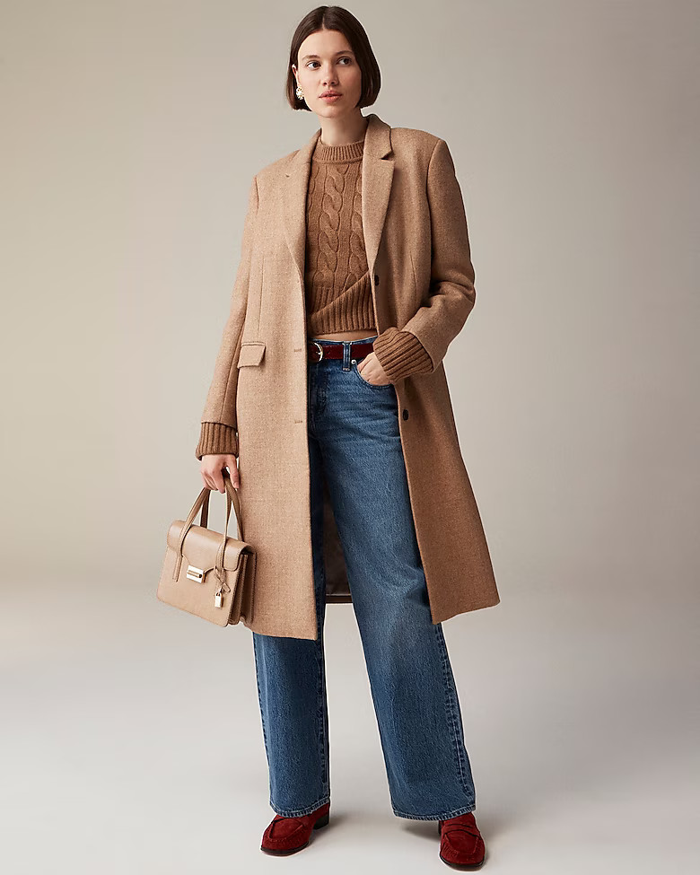 Palais topcoat in Italian wool-blend melton | J. Crew US