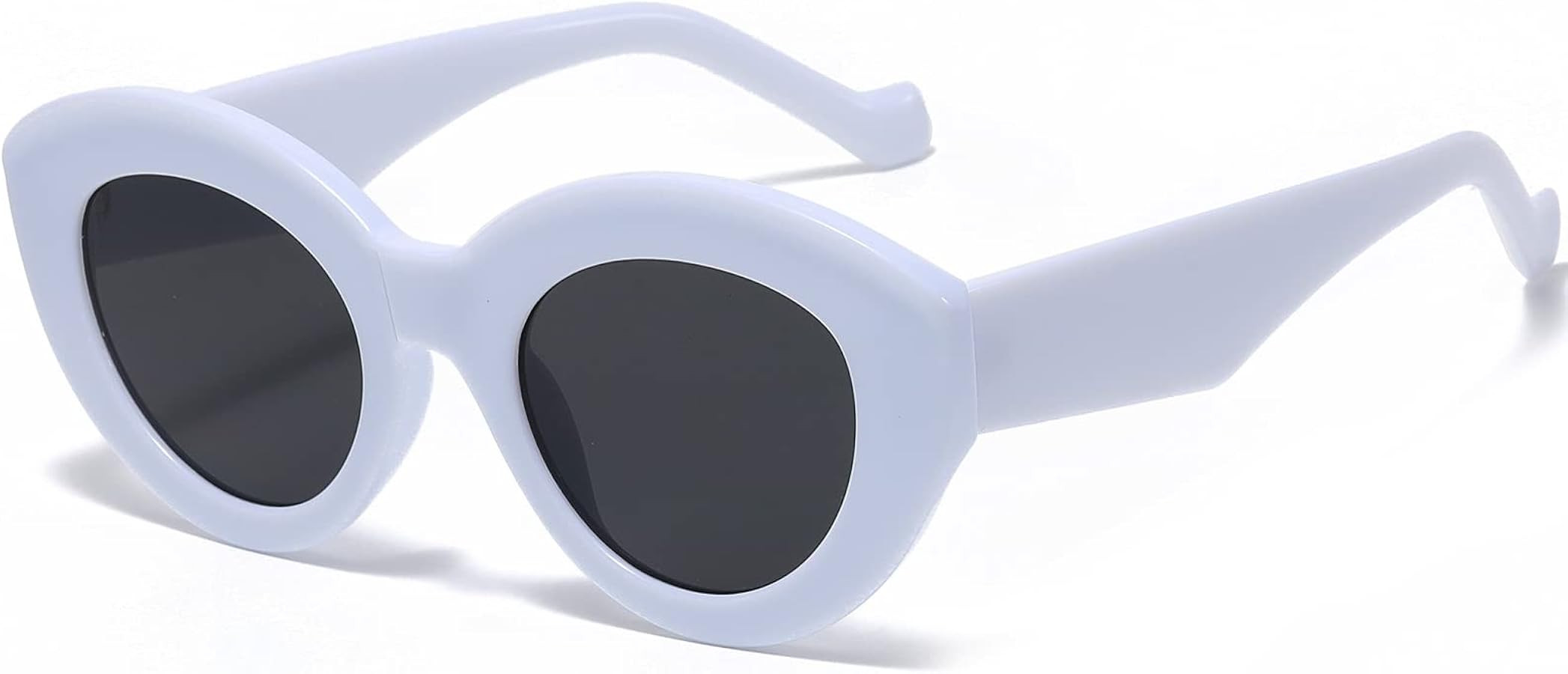 AIEYEZO Oversized Cat Eye Sunglasses for Women Cute Oval Thick Frame Cateye Sun Glasses Chic Retr... | Amazon (US)