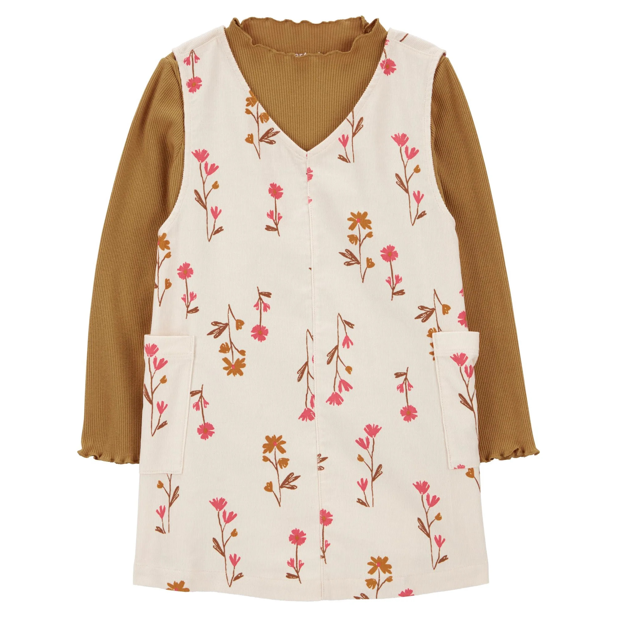 Carter's Child of Mine Toddler Girl Dress, 2-Piece, Sizes 12M-5T - Walmart.com | Walmart (US)