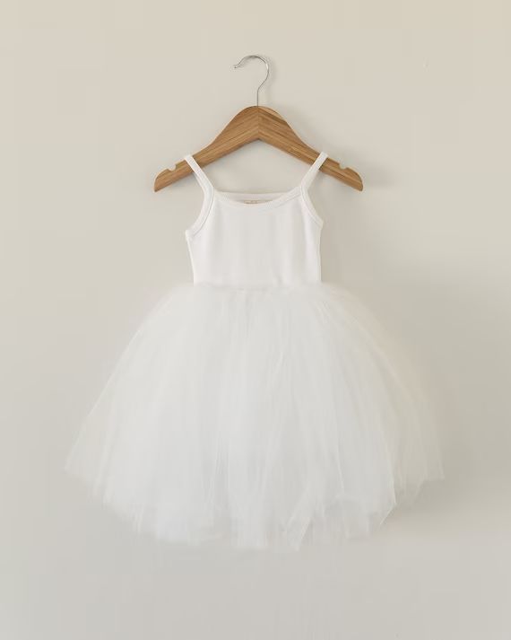 Little Girl Ballerina Dress in White Baby Girl Dress Little - Etsy | Etsy (US)