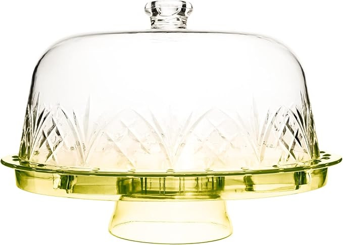 Godinger Cake Stand with Lid, Serving Plate Platter with Dome Cover, 6 in 1 Multi-Purpose Use, Sh... | Amazon (US)