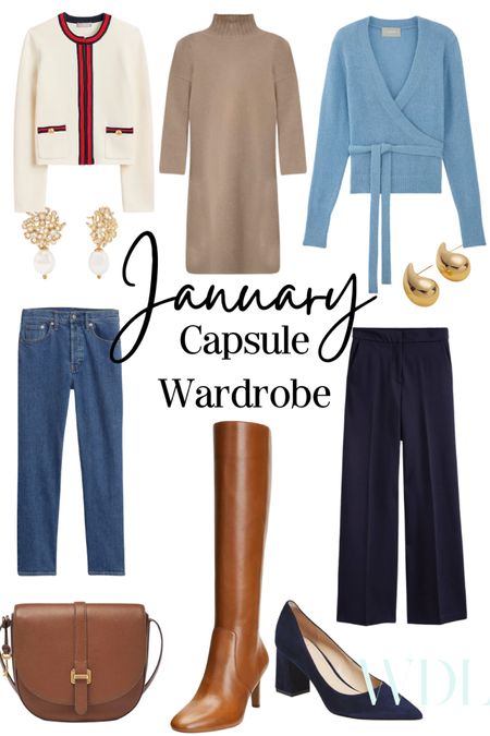 Our January Capsule Wardrobe features gorgeous buy now and wear now and later fines with clean lines and classic styles  

#LTKstyletip #LTKover40