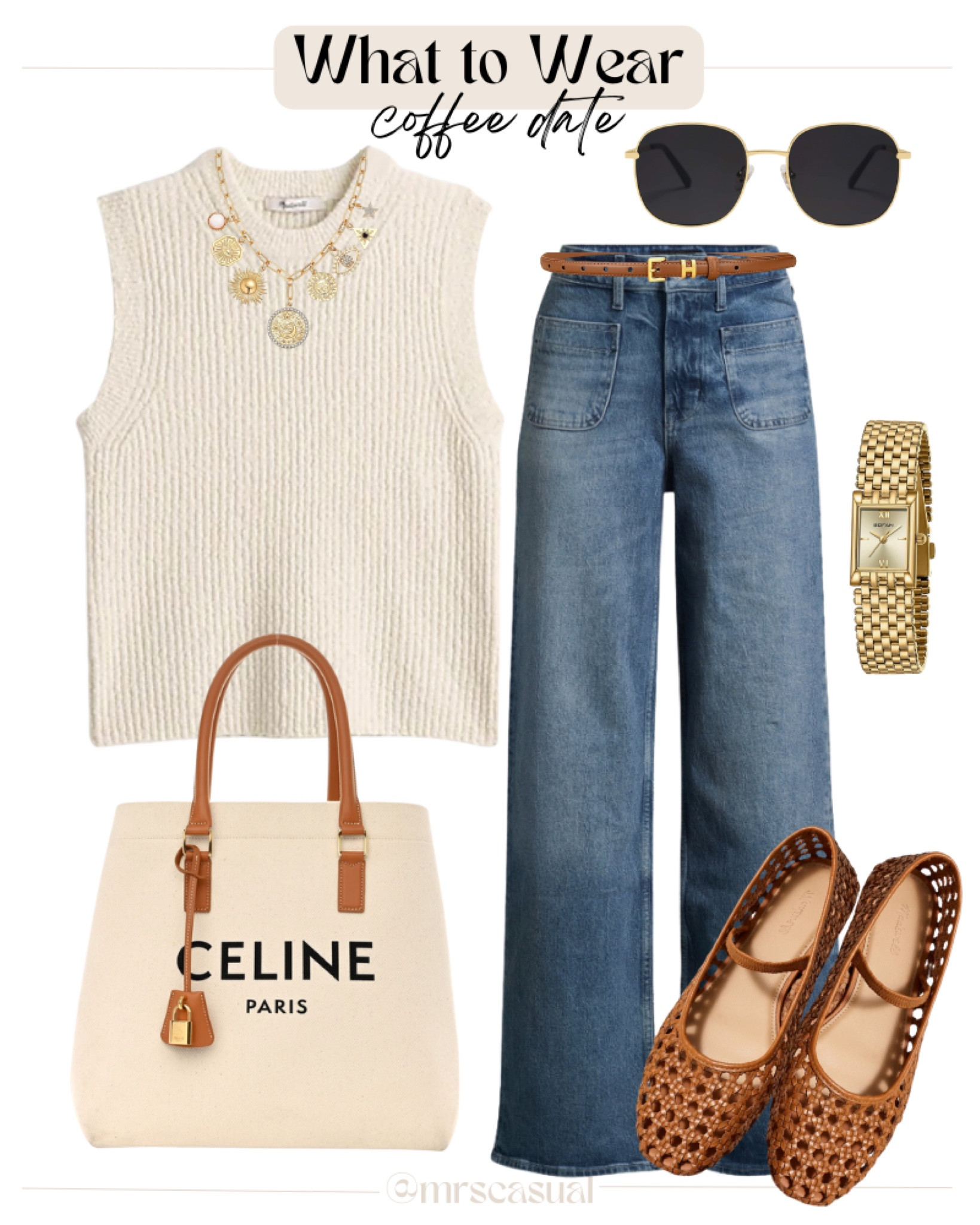 Favorite under $30 Walmart jeans styled for a casual lunch or coffee date 🙌🏻 

#LTKFindsUnder100 #LTKSeasonal #LTKFindsUnder50