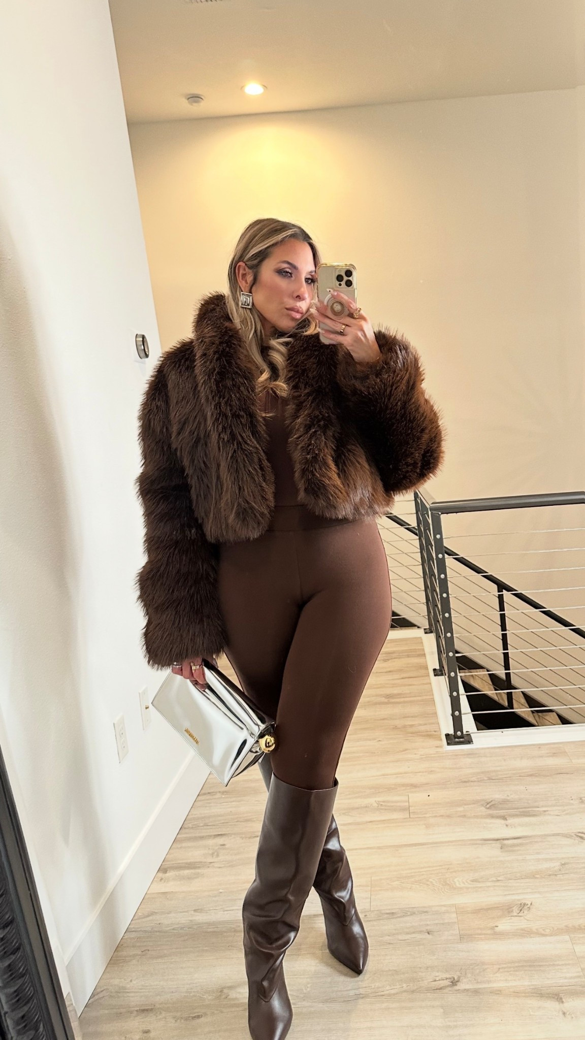 leggings and top size L (linked all the pieces)
jacket XL
boots wide calf friendly 

#LTKStyleTip #LTKOver40 #LTKMidsize