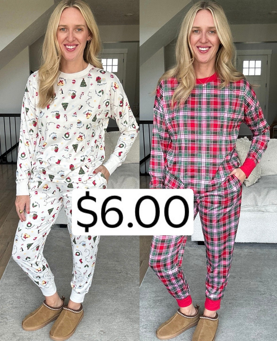Holiday pajama sets for only $6 🤍 I can’t believe this price. These cozy, festive sets are now on major discount and there are only a few sizes left, so don’t wait.

They’re soft, comfy, and perfect for lounging, Christmas morning, or gifting. I’m wearing a size medium in both sets.

Once these are gone, they’re gone.

#affordablefashion #budgetfashion #walmartfashion #walmartstyle #walmartdeals #walmartfinds #holidaypajamas #christmaspajamas #cozyloungewear #momstyle #budgetfriendly #affordablestyle #walmarthaul #ltkunder10 #ltkunder25 #ltkfinds #ltkfashion #holidaydeals #giftideas


#LTKSaleAlert #LTKFindsUnder50 #LTKHoliday